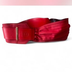 Aunthentic vintage Fendi Bold Red Women's Belt in good condition for its age!